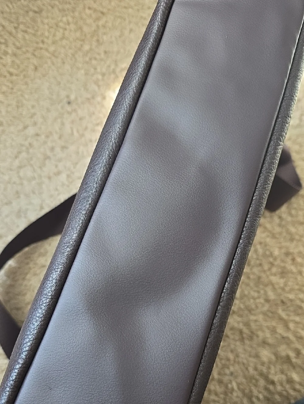 Tommy Hilfiger Men's Dark Brown Laptop Briefcase with Shoulder Strap